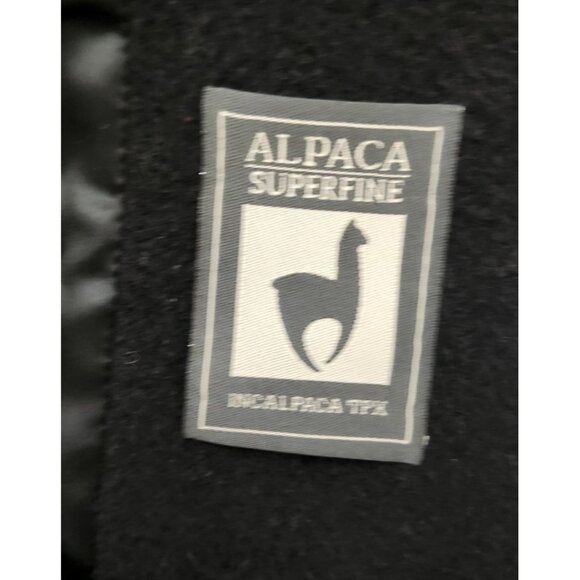 Hilary Radley 100% Alpaca Black Coat Women Size 4 Luxury Winter Overcoat - Picture 10 of 15